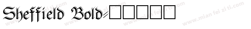 Sheffield Bold字体转换